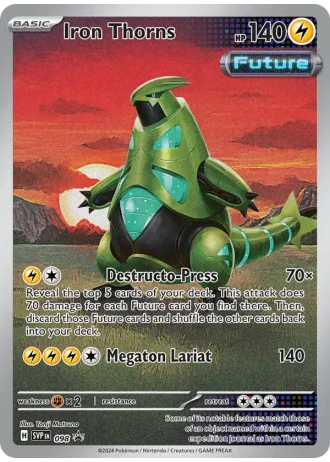 Iron Thorns (Pokémon Center Stamp) #098 — Scarlet & Violet Promos