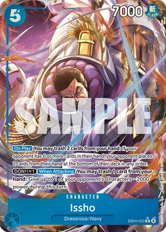 Issho (EB04-022) (Alternative Art) — The Azure Sea's Seven (OP14-EB04)