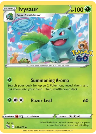 Ivysaur #002/78 — Pokémon GO
