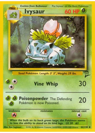 Ivysaur #44/130 — Base Set 2
