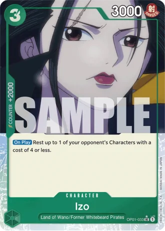 Izo (OP01-033) (Full Art) — One Piece The Best (PRB01)