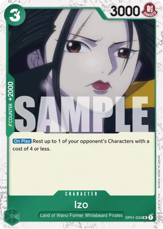 Izo (OP01-033) (Jolly Roger Foil) — One Piece The Best (PRB01)