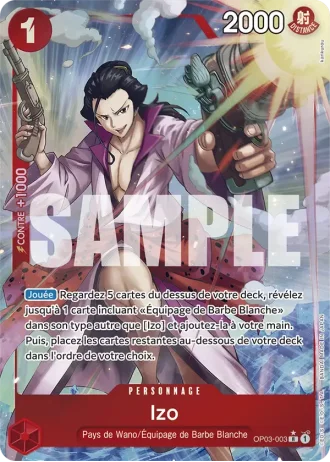 Izo (OP03-003) (Alternative Art) — ONE PIECE CARD THE BEST (PRB01)