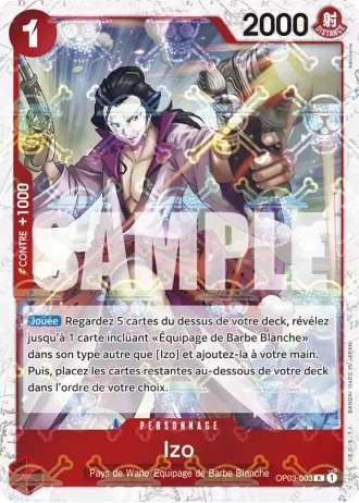 Izo (OP03-003) (Full Art) — ONE PIECE CARD THE BEST (PRB01)