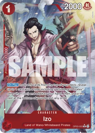 Izo (OP03-003) (Full Art) — One Piece The Best (PRB01)