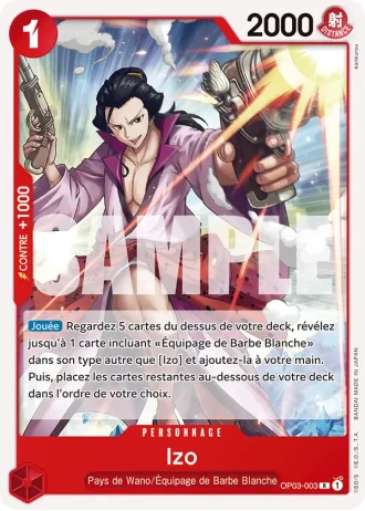 Izo (OP03-003) (Jolly Roger Foil) — ONE PIECE CARD THE BEST (PRB01)