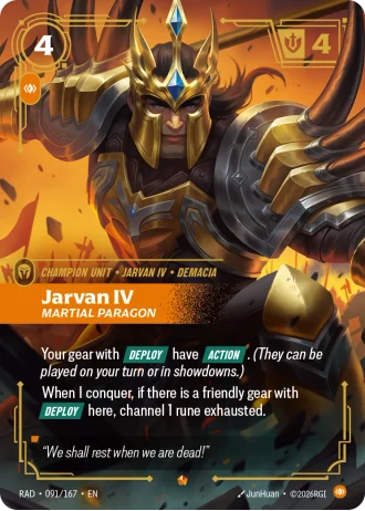 Jarvan IV, Martial Paragon #091/167 — Radiance