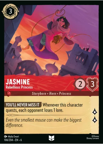 Jasmine - Rebellious Princess #106/204 — Azurite Sea