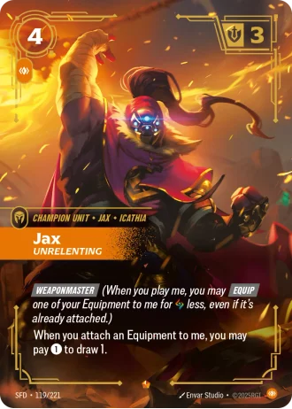 Jax, Unrelenting #119/221 — Spiritforged
