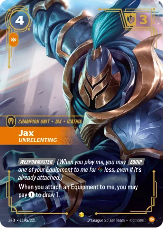 Jax, Unrelenting #119a/221 — Spiritforged