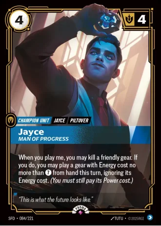 Jayce, Man of Progress #084/221 — Organized Play Promos