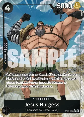 Jesus Burgess (OP09-086) (Alternative Art) — ONE PIECE CARD THE BEST vol.2 (PRB02)