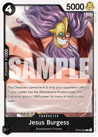 Jesus Burgess (OP09-086) (Reprint) — One Piece Card The Best Vol.2(PRB02)