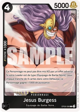 Jesus Burgess (OP09-086) (Reprint) — ONE PIECE CARD THE BEST vol.2 (PRB02)