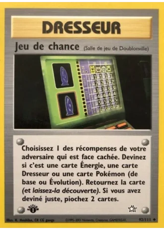Jeu de chance #92/111 — Neo Genesis