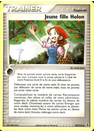 Jeune fille Holon #92/113 — EX Espèces Delta