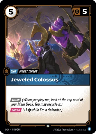 Jeweled Colossus #086/298 — Origins