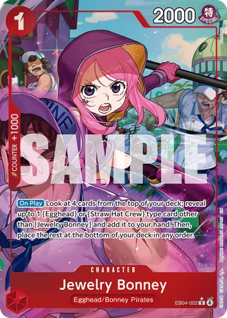 Jewelry Bonney (EB04-002) (Alternative Art) — Adventure on Kami's Island (OP15-EB04)
