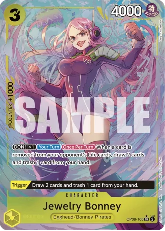 Jewelry Bonney (OP08-105) (Alternative Art) — Two Legends (OP08)