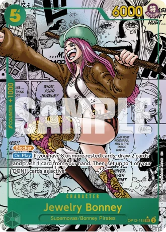 Jewelry Bonney (OP12-118) (Manga Rare) — Legacy of the Master (OP12)