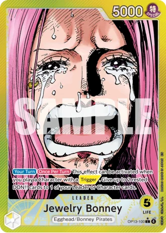 Jewelry Bonney (OP13-100) (Alternative Art) — Carrying on His Will (OP13)