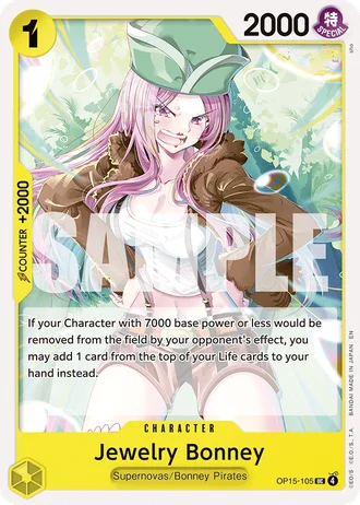 Jewelry Bonney (OP15-105) — Adventure on Kami's Island (OP15-EB04)