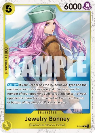 Jewelry Bonney (P-085) (Pirate Foil) — One Piece Card The Best Vol.2(PRB02)