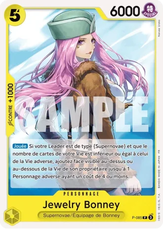 Jewelry Bonney (P-085) (Pirate Foil) — ONE PIECE CARD THE BEST vol.2 (PRB02)