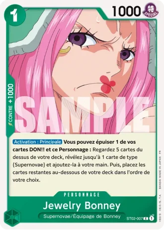 Jewelry Bonney (ST02-007) (Pirate Foil) — ONE PIECE CARD THE BEST vol.2 (PRB02)