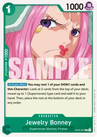 Jewelry Bonney (ST02-007) (Reprint) — One Piece Card The Best Vol.2(PRB02)