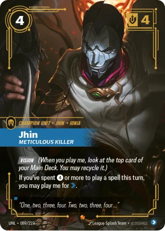 Jhin, Meticulous Killer #089/219 — Unleashed