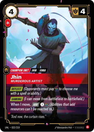 Jhin, Murderous Artist #022/219 — Unleashed
