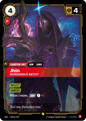 Jhin, Murderous Artist #022a/219 — Unleashed