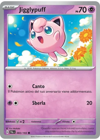 Jigglypuff #083 — Evoluzioni a Paldea