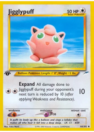 Jigglypuff (1ª Edizione) #44/105 — Neo Destiny (1ª Edizione)