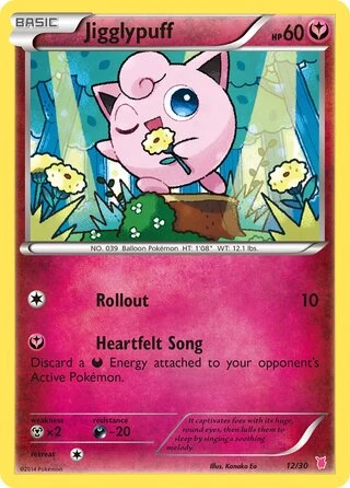 Jigglypuff #12 — XY trainer Kit (Wigglytuff)