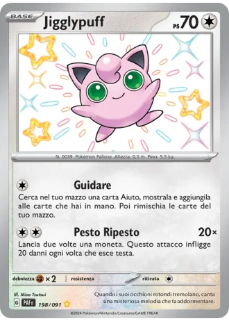 Jigglypuff #198 — Destino di Paldea