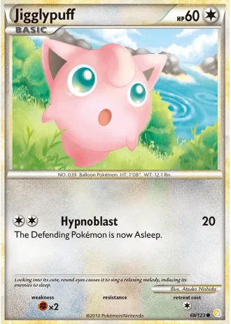 Jigglypuff #68/123 — HeartGold SoulSilver
