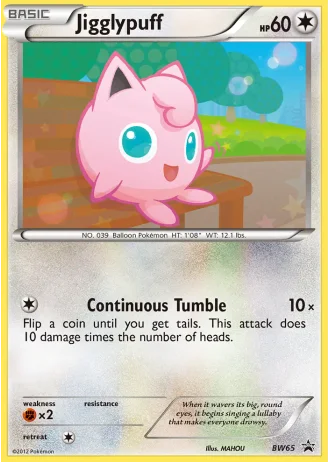 Jigglypuff BW65 — Black & White Promos