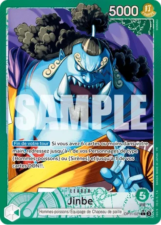 Jinbe (OP11-021) (Alternative Art) — Des Poings Vifs Comme l'Éclair (OP11)