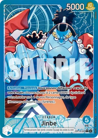 Jinbe (OP14-040) (Alternative Art) — Les Sept de la Mer d'Azur (OP14-EB04)