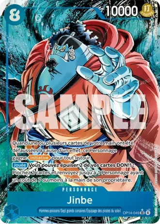 Jinbe (OP14-049) (Alternative Art) — Les Sept de la Mer d'Azur (OP14-EB04)