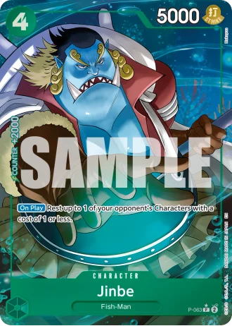 Jinbe (P-063) (Alternative Art) — One Piece Card The Best Vol.2(PRB02)