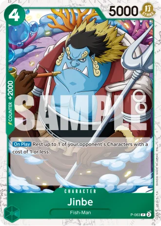 Jinbe (P-063) (Pirate Foil) — One Piece Card The Best Vol.2(PRB02)
