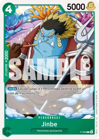 Jinbe (P-063) (Pirate Foil) — ONE PIECE CARD THE BEST vol.2 (PRB02)