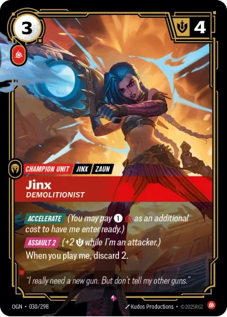 Jinx, Demolitionist #030/298 — Origins