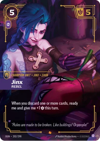 Jinx, Rebel #202/298 — Origins