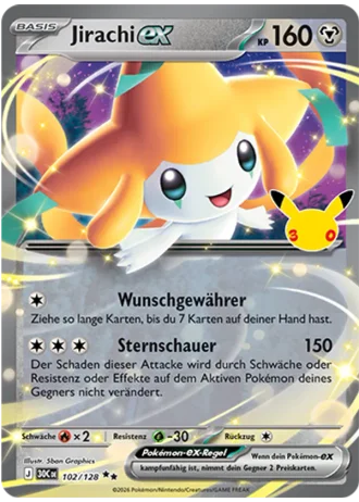 Jirachi-ex #102/128 — 30 Jahre