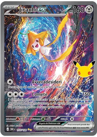 Jirachi-ex #155/128 — 30° Anniversario