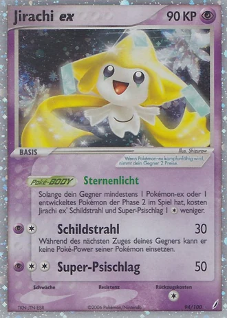 Jirachi ex #94/100 — EX Crystal Guardians